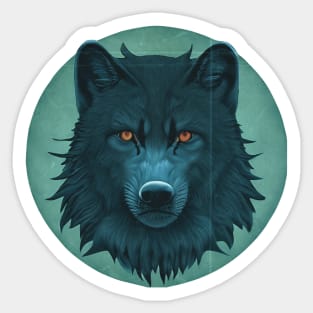 Black Wolf Sticker